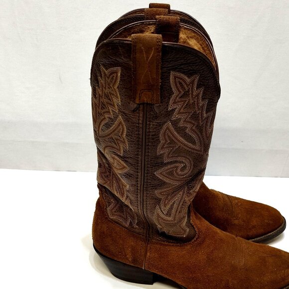 Twisted X Western Cowboy Boots Leather Embroidered Upper Men's 8.5D Anti-Fungal - Picture 7 of 12
